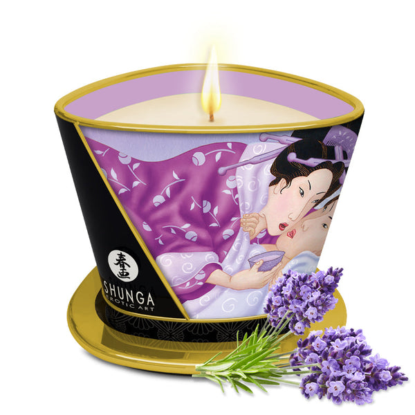 Shunga Sensation Lavender Massage Candle 170mL