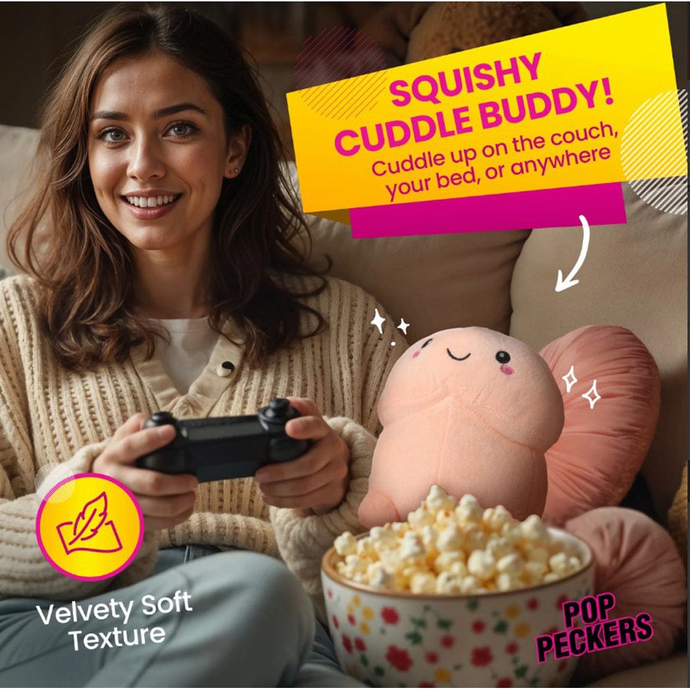 Chibi Happy Peckers Pillow - Small