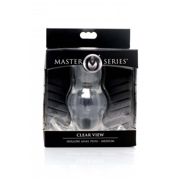 Clear View Hollow Anal Plug - Medium