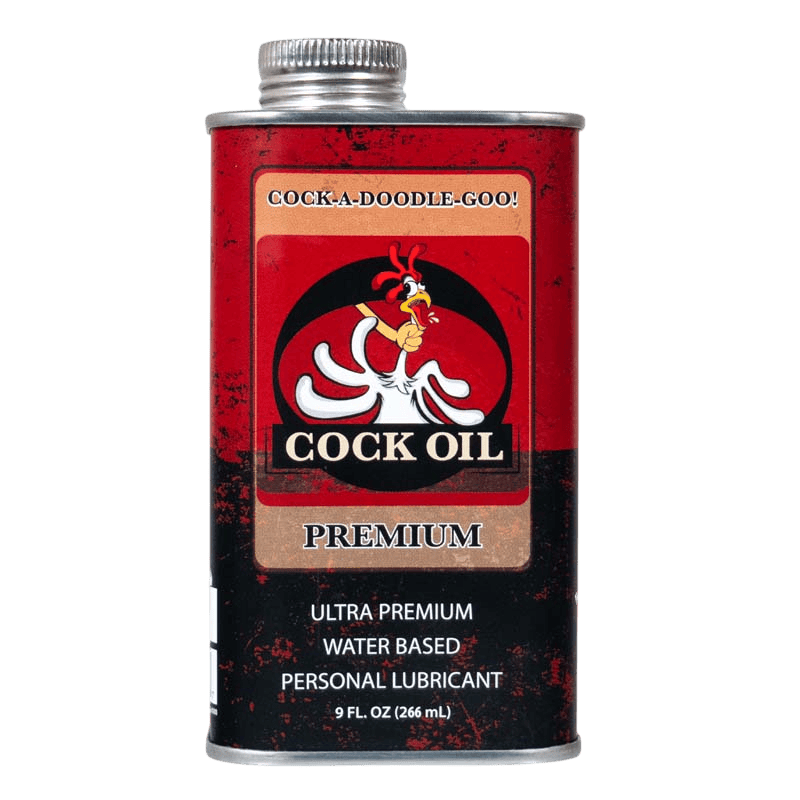 Cock Oil Water-Based Lubricant – Metal Can with Inner Plastic Liner 9 oz