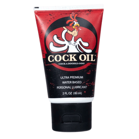 Cock Oil Water-Based Lubricant – Squeeze Tube 2 oz