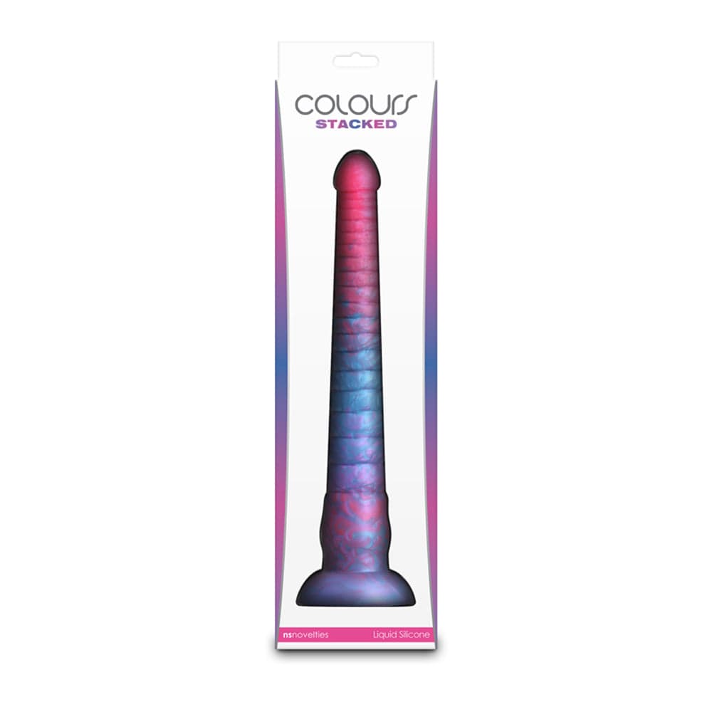 Colours - Stacked - 12" Dildo - Pink/Blue