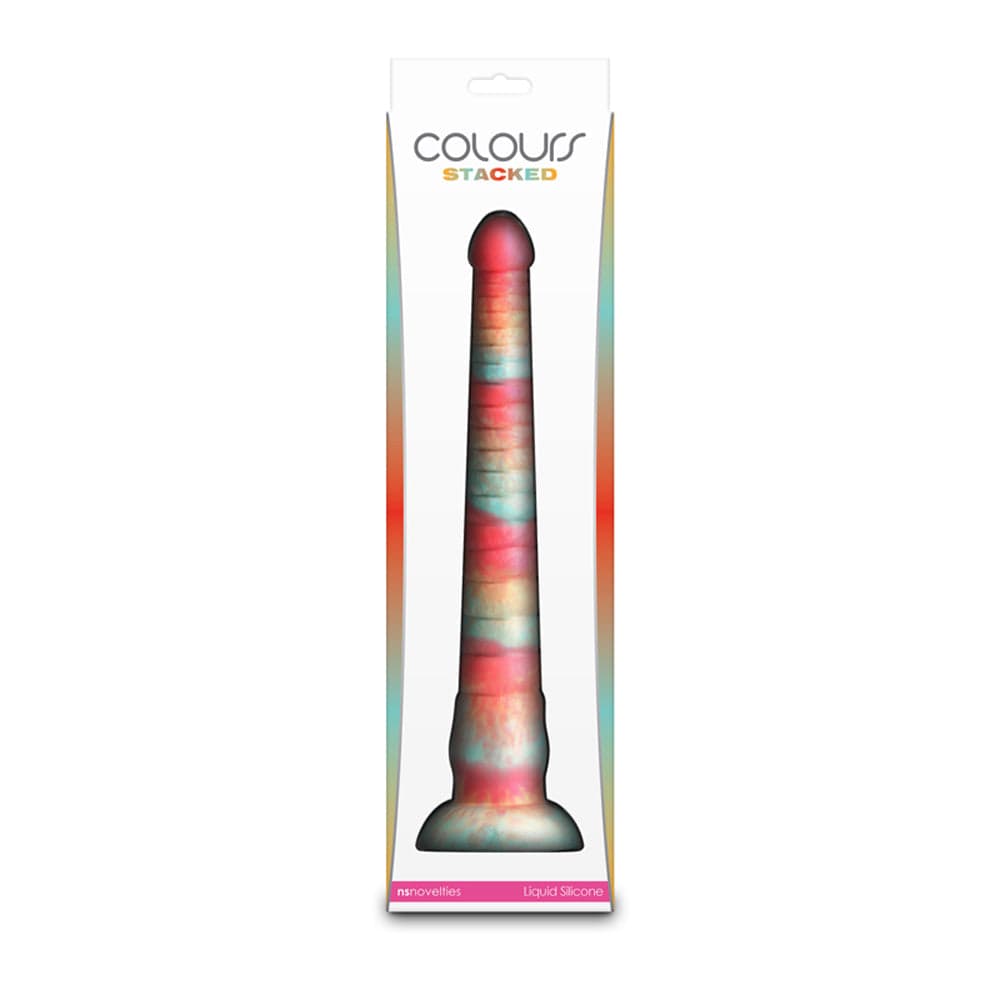 Colours - Stacked - 12" Dildo - Red/Gold