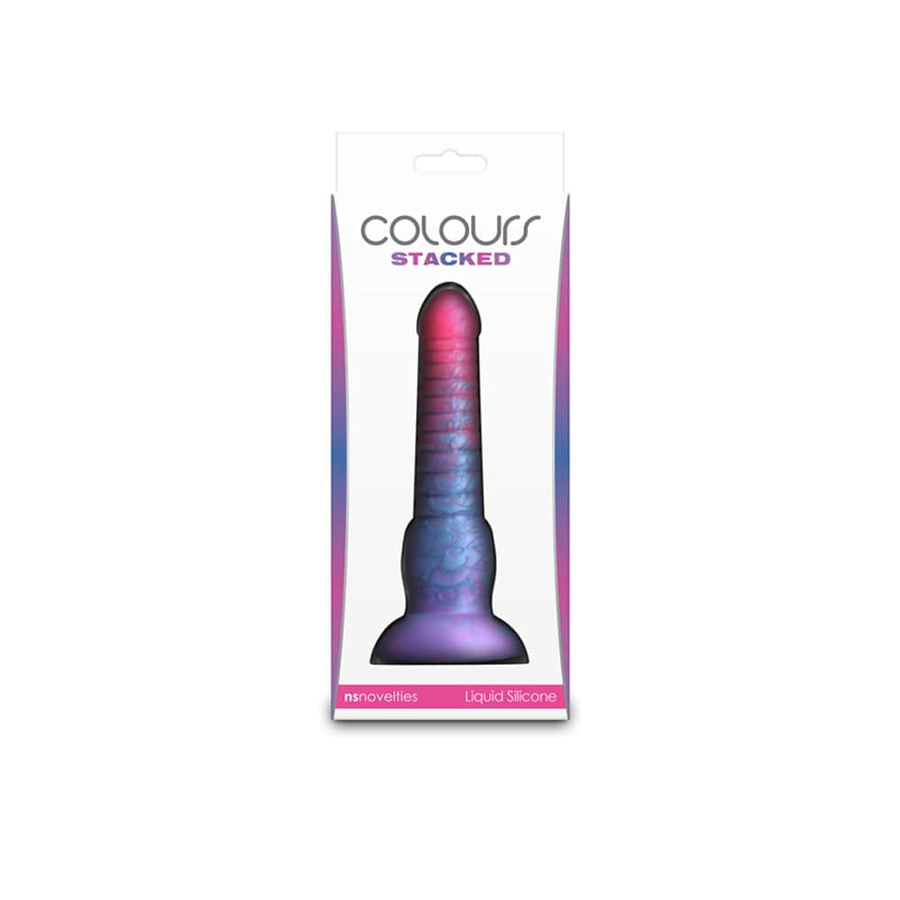 Colours - Stacked - 6" Dildo - Pink/Blue