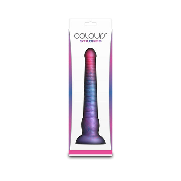 Colours - Stacked - 9" Dildo - Pink/Blue