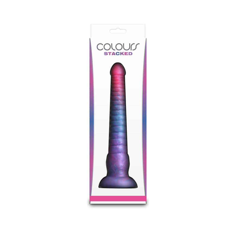 Colours - Stacked - 9" Dildo - Pink/Blue
