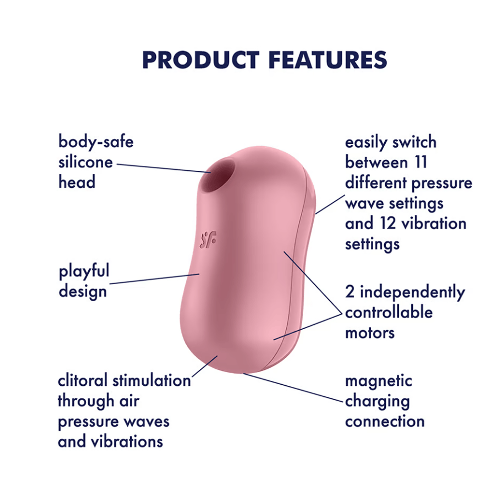 Cotton Candy Vibrator - Light Red