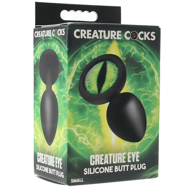 Creature Eye Green Eye Silicone Butt Plug - Small