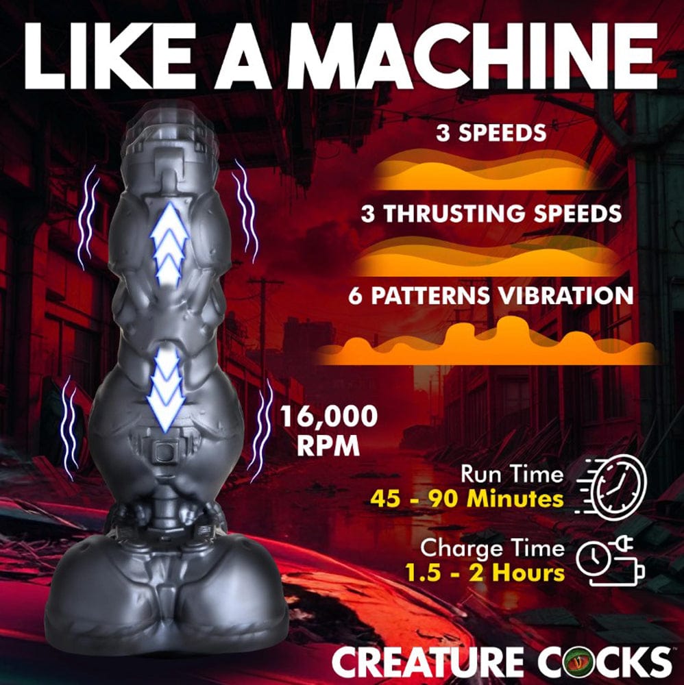 Cyborg Cock Thrusting & Vibrating Dildo