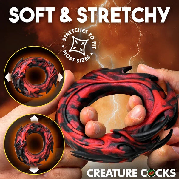 Hell Fang Silicone Cock Ring