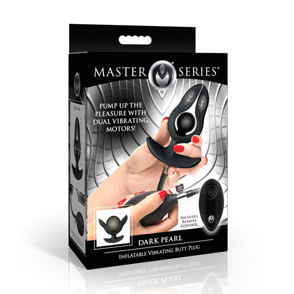 Dark Pearl Inflatable Vibrating Butt Plu