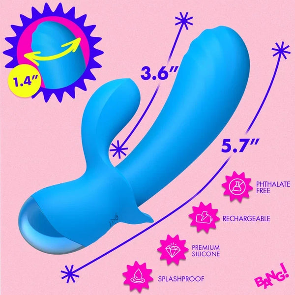 Bang! Flexible Thick Silicone Rabbit Vibrator