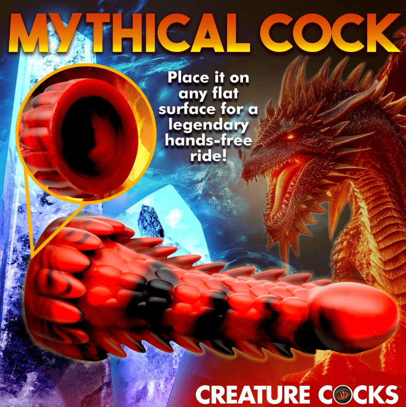 Demon Rising Scaly Dragon Dildo *