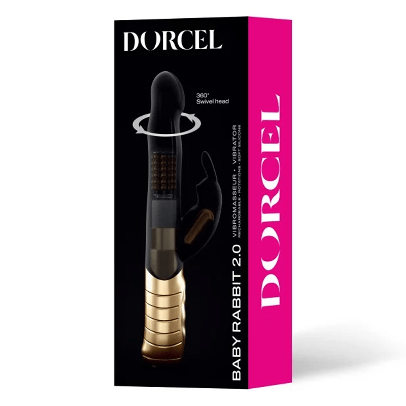 Dorcel Baby Rabbit Vibrator Black Gold 2.0 – Dual Stimulation