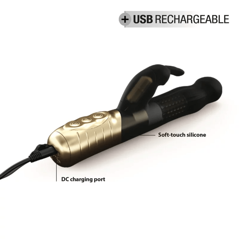 Dorcel Baby Rabbit Vibrator Black Gold 2.0 – Dual Stimulation