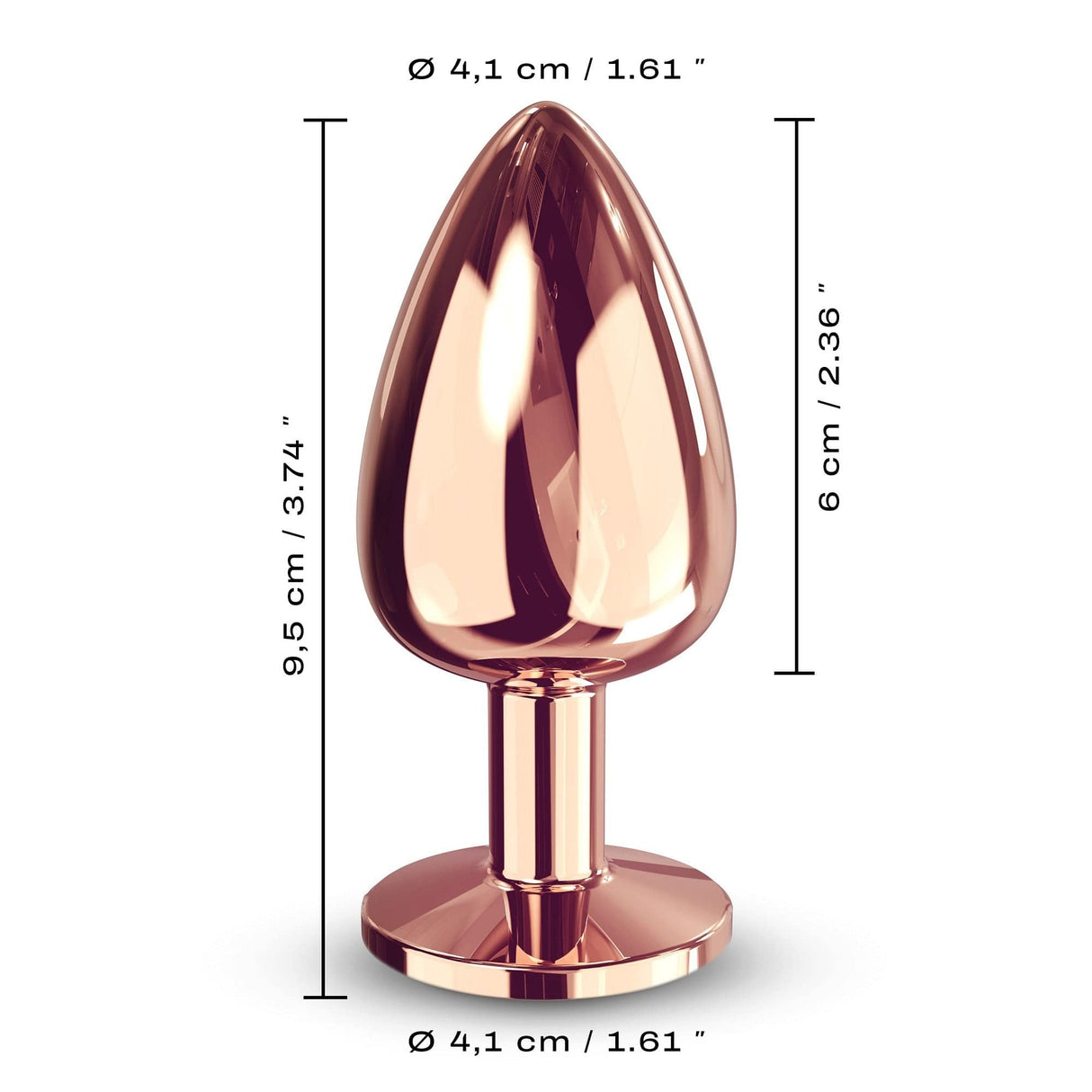 Dorcel Diamond Anal Plug – Rose Gold (Large)