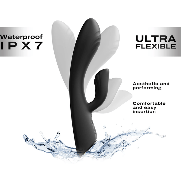 Dorcel Flexi Rabbit Vibrator - Black