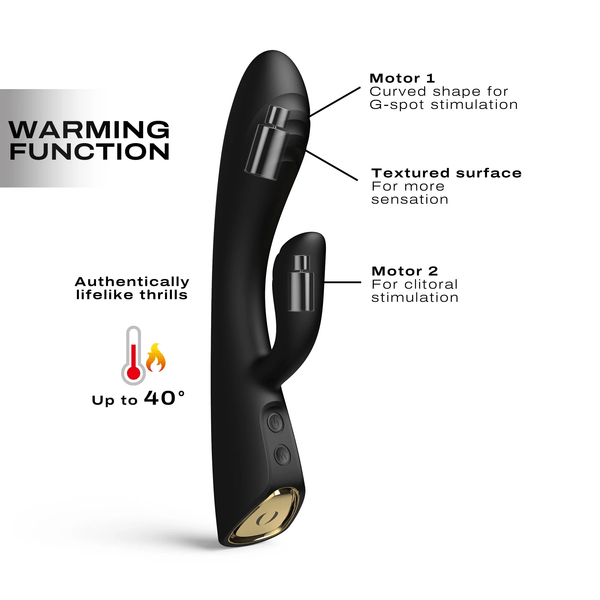 Dorcel Flexi Rabbit Vibrator - Black