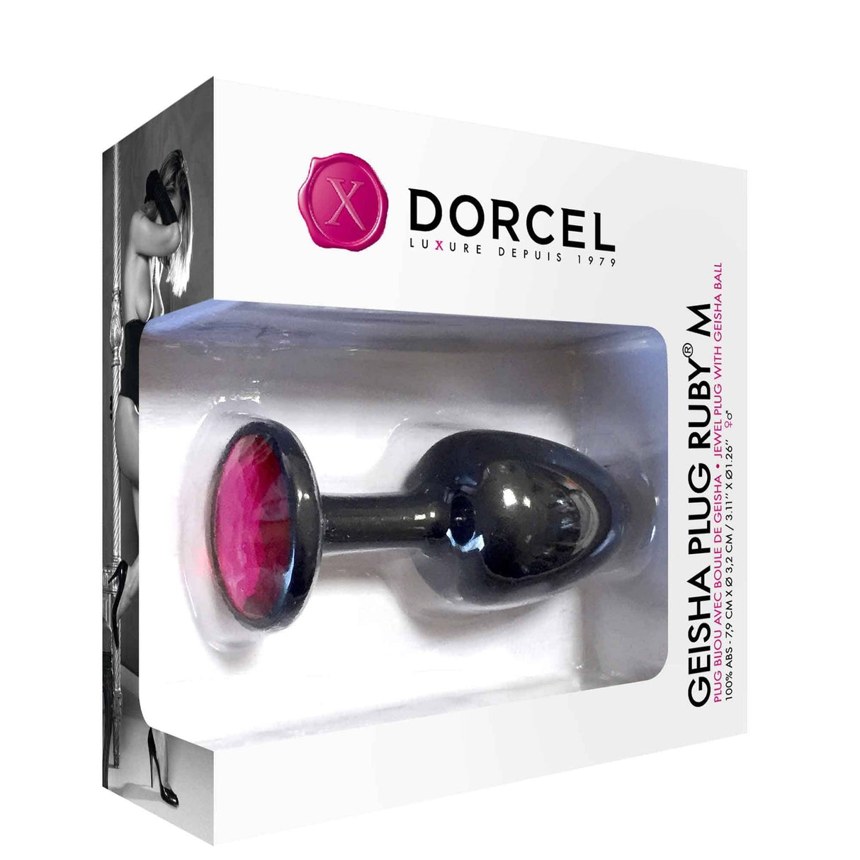 Dorcel Geisha Plug Ruby Medium - Luxurious Anal Plug