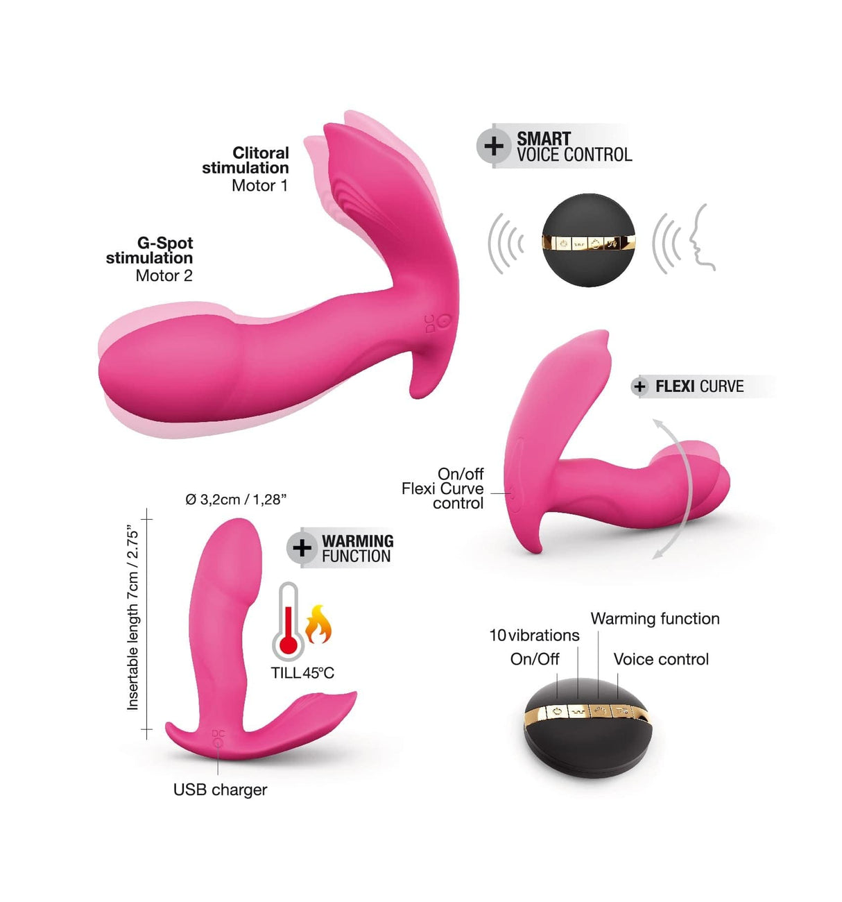 Dorcel Secret Clit – G-Spot Vibrator with Triple Stimulation