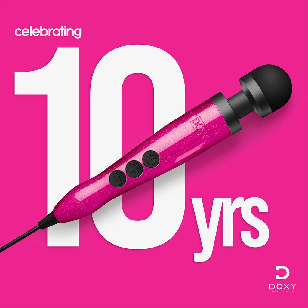 Doxy Die Cast 3 - Breast Cancer Awareness Edition - Wand Massager - Hot Pink