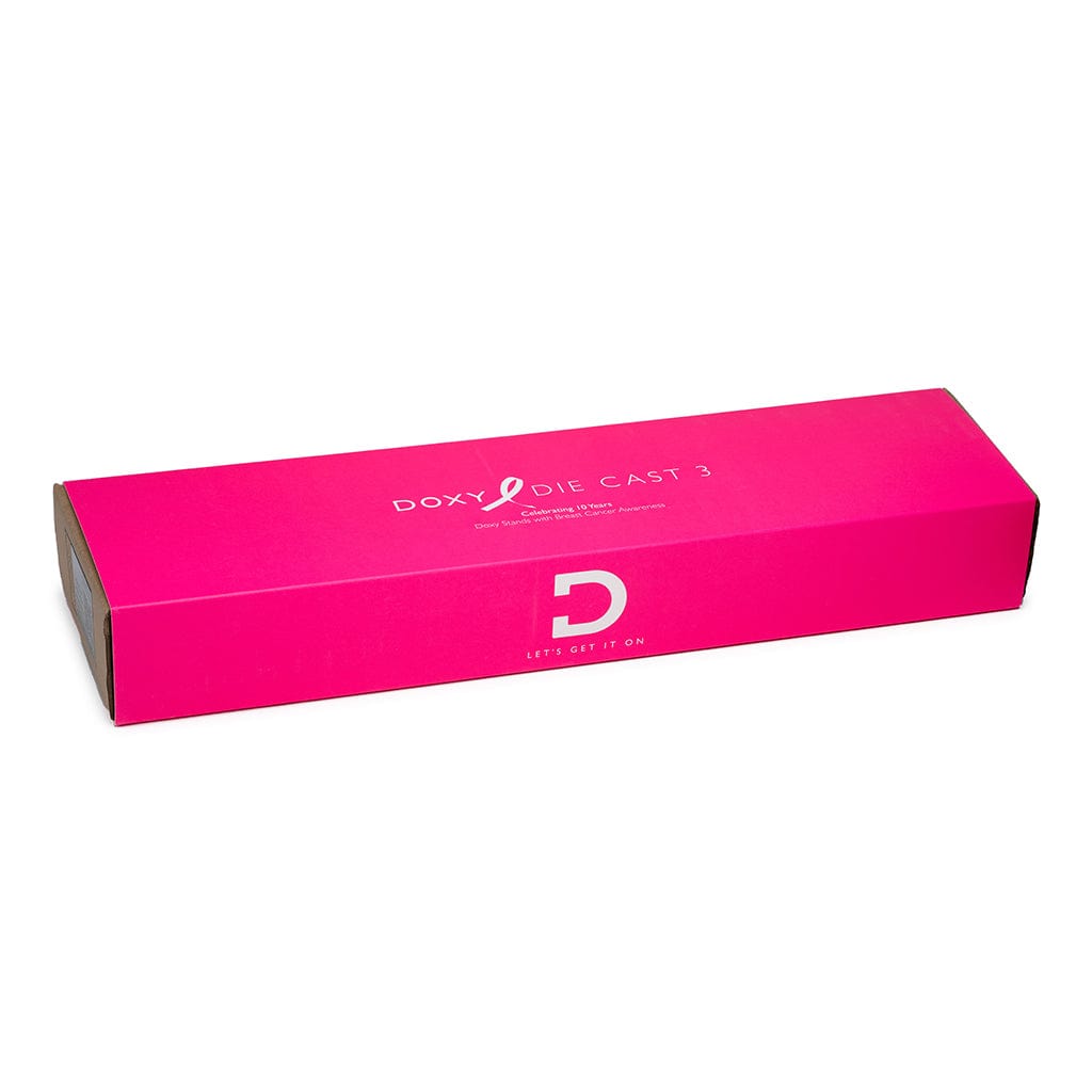 Doxy Die Cast 3 - Breast Cancer Awareness Edition - Wand Massager - Hot Pink