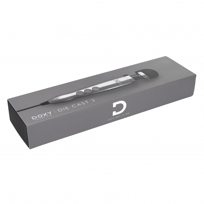 Doxy Die Cast 3 - Wand Massager - Brushed Metal