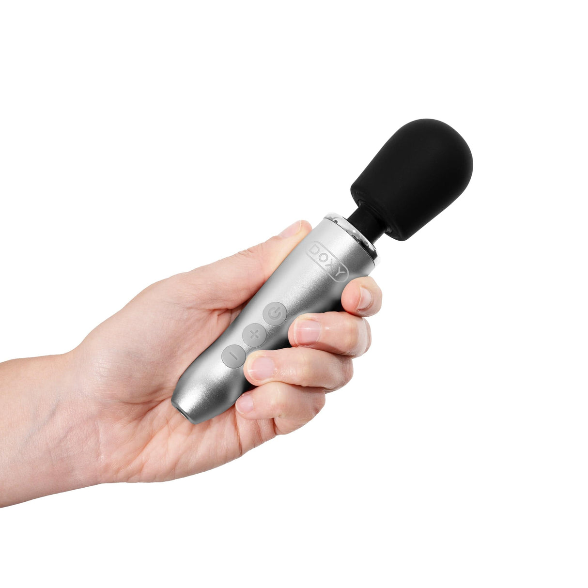 Doxy Go Wand Massager - Brushed Metal