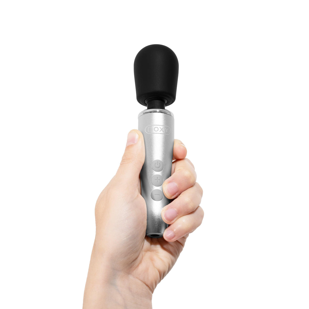 Doxy Go Wand Massager - Brushed Metal