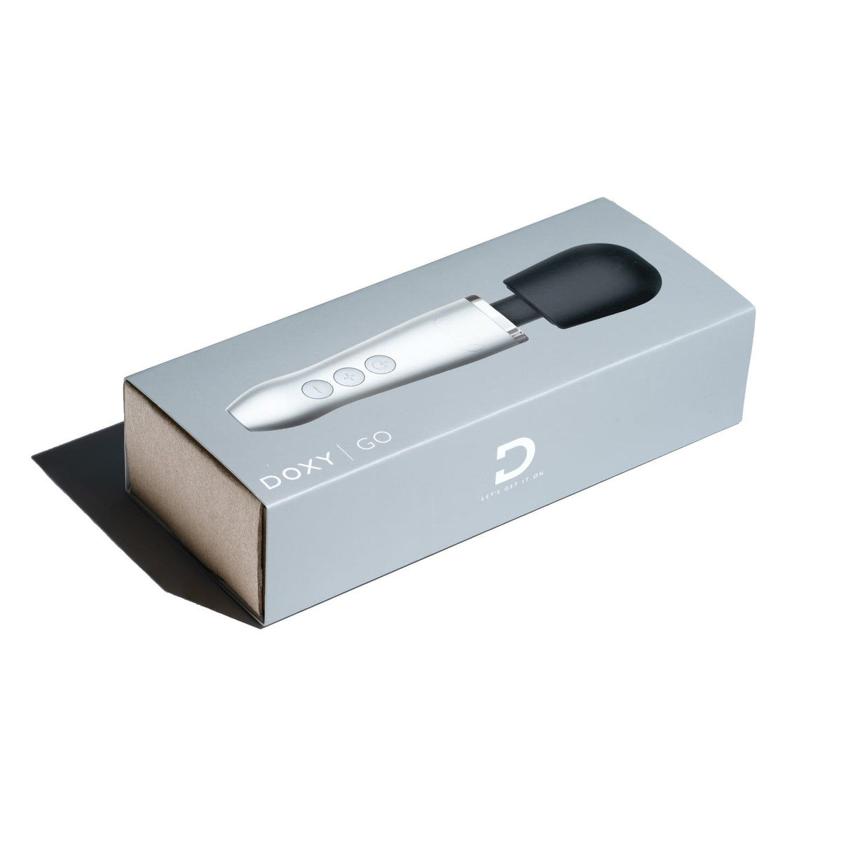 Doxy Go Wand Massager - Brushed Metal