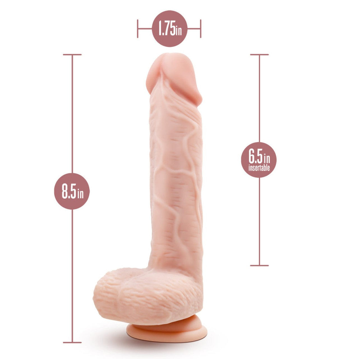 Dr. Ethan Silicone 8.5" Gyrating Dildo