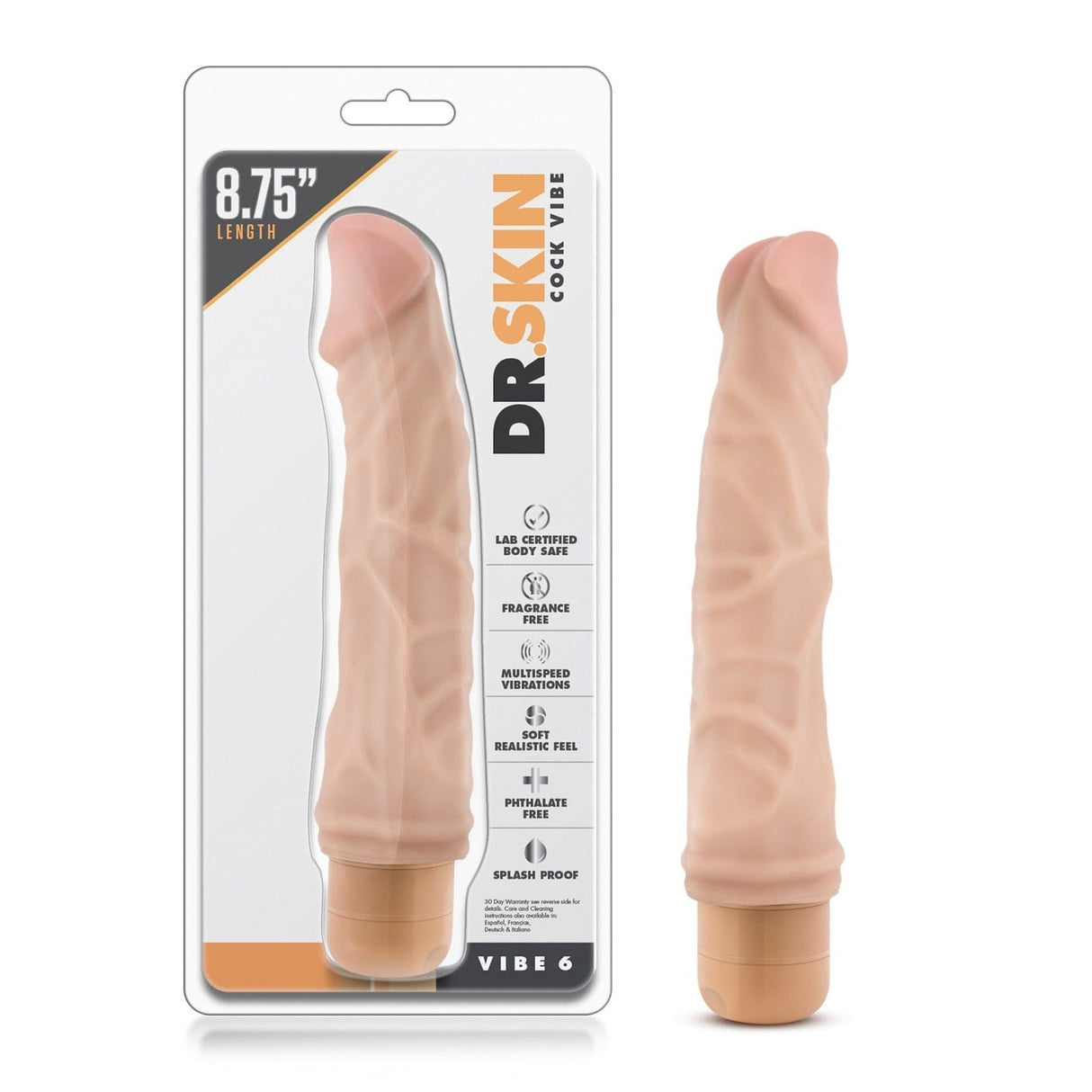 Dr. Skin Vibe #6 - Vibrating Dildo