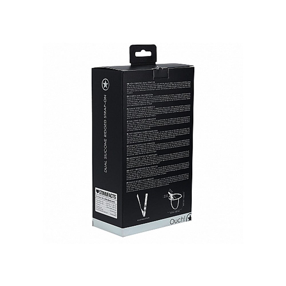 Dual Silicone Ridged Strap-On Adjustable