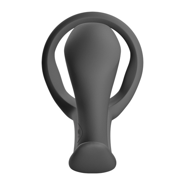 Fun Factory Bootie Ring Black Cock Ring with Butt Plug