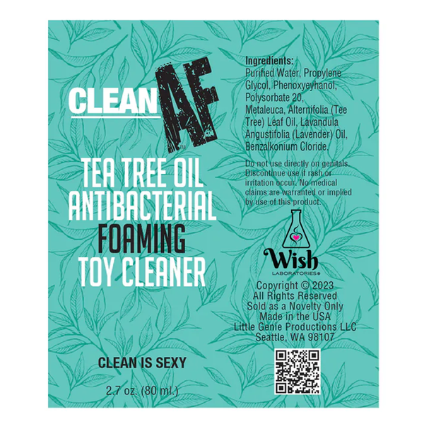 Little Genie Clean AF Foaming Tea Tree Toy Cleaner 80mL