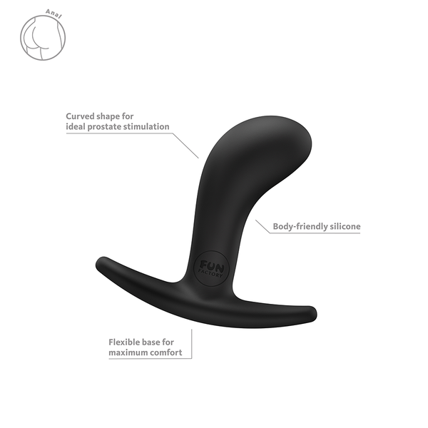 Fun Factory Bootie S Black Butt Plug