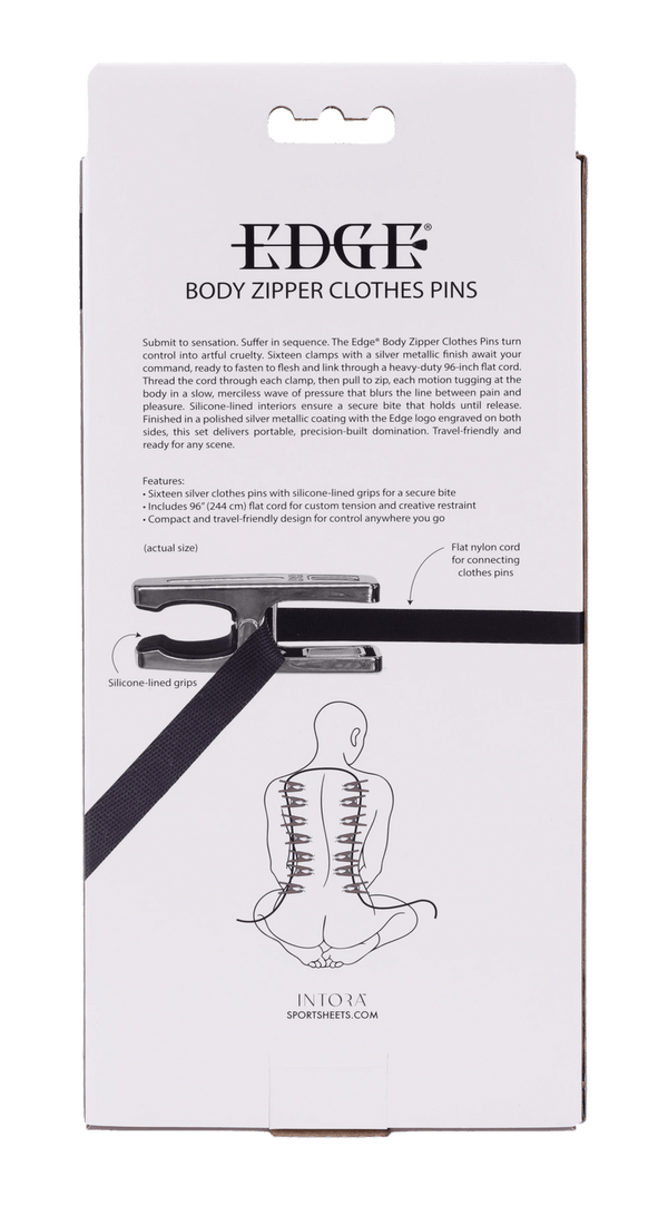 Edge Body Zipper Clothes Pins