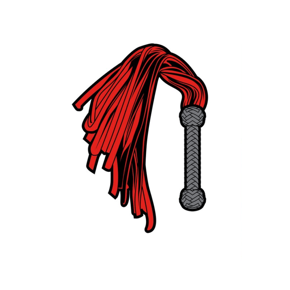 Enamel Pin: Flogger - Red/Black