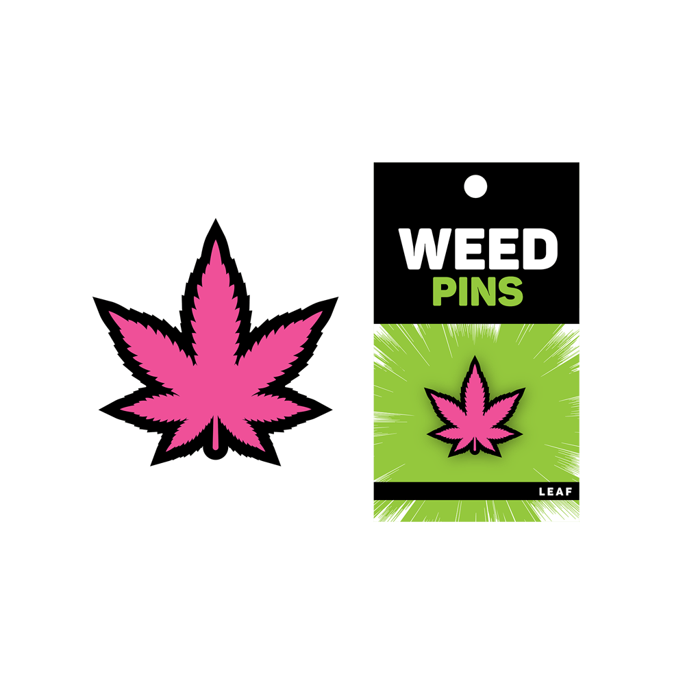 Enamel Pin: Pink Leaf