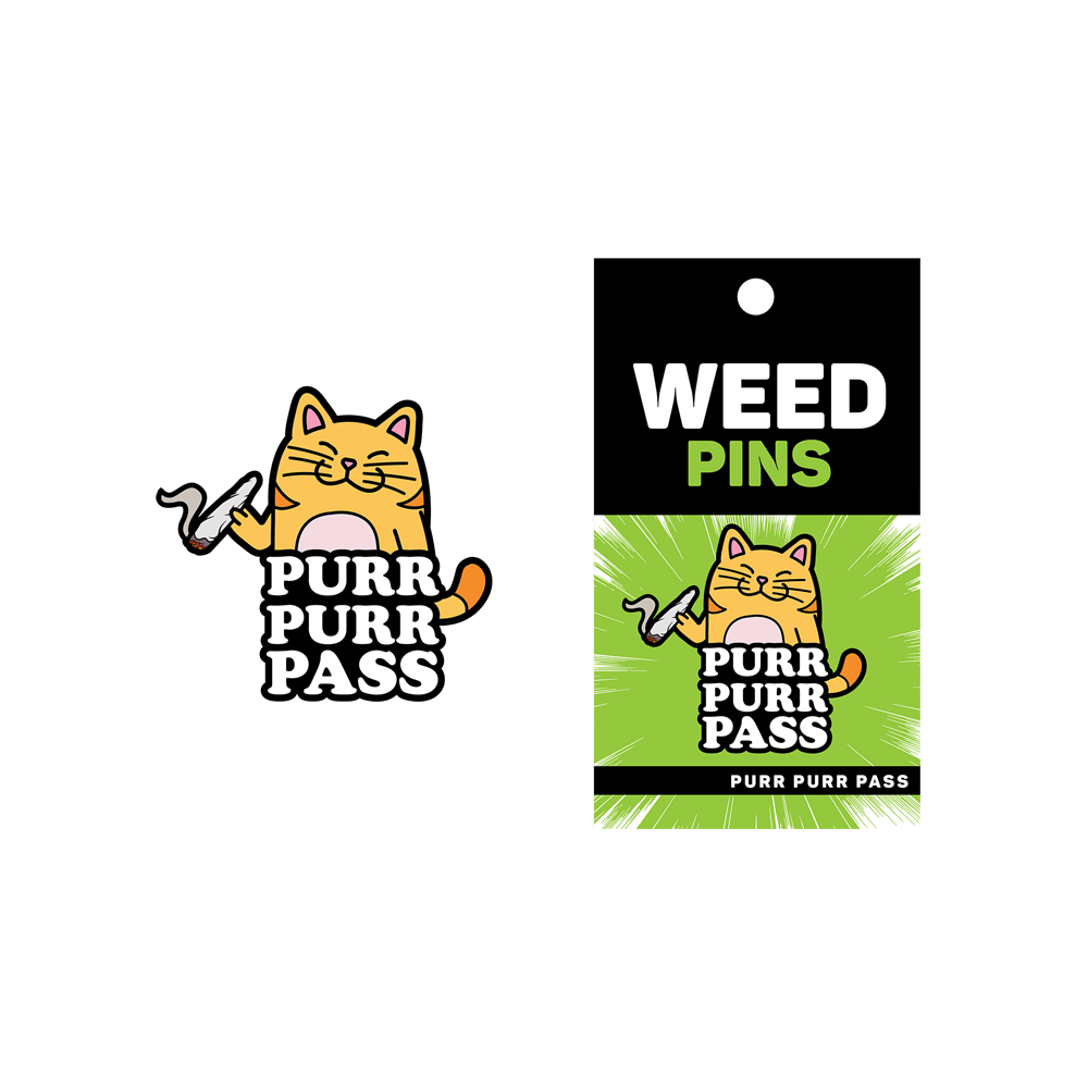 Enamel Pin: Purr Purr Pass