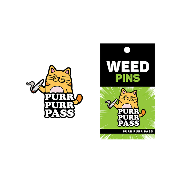 Enamel Pin: Purr Purr Pass