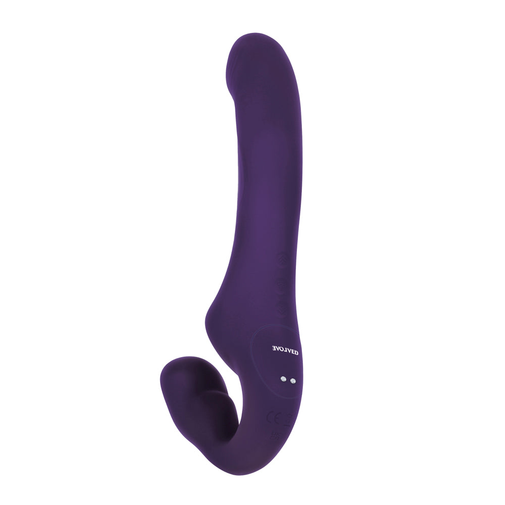 Evolved 2 Become 1 Remote-Controlled Strapless Strap-On Vibrator