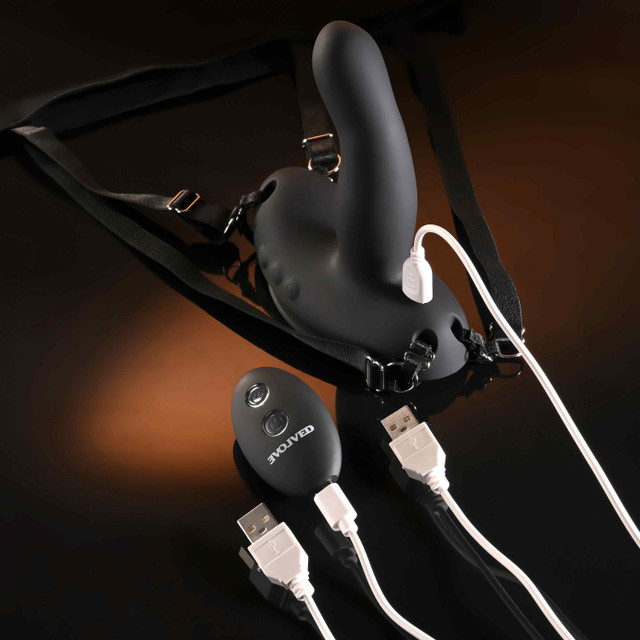 Evolved Come Closer Remote-Controlled Harness Vibrator