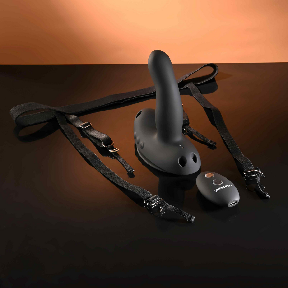 Evolved Come Closer Remote-Controlled Harness Vibrator