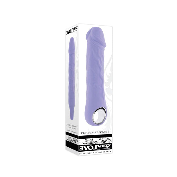 Evolved Purple Fantasy Realistic Multi-Speed Vibrator