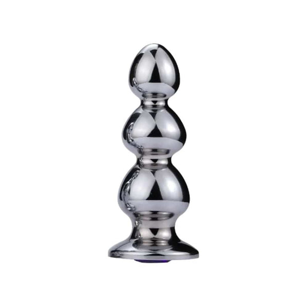 Extreme Anal Triple Bead with Onyx Gem