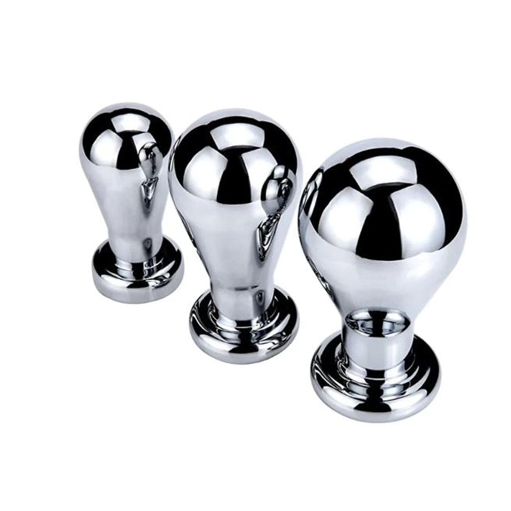 Extreme Bulb Butt Plug with Onyx Gem - Large