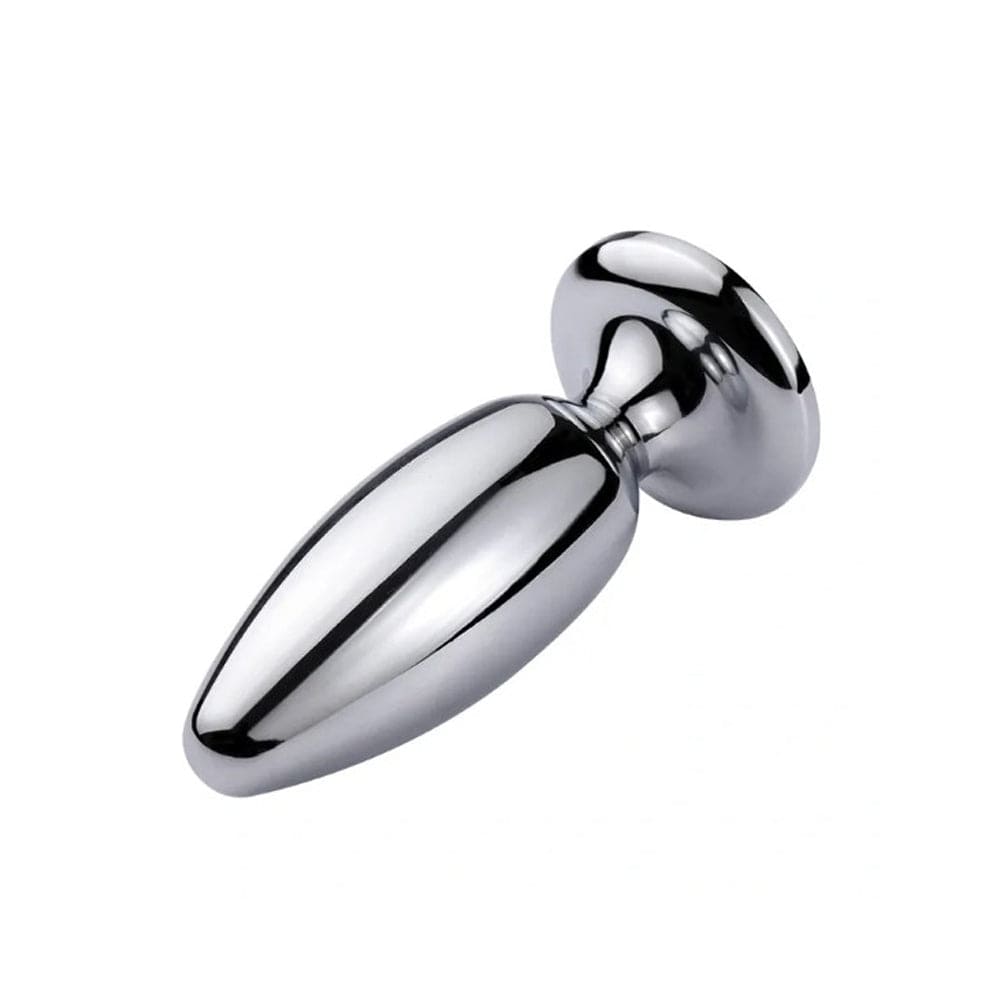 Extreme Bullet Anal Plug with Onyx Gem