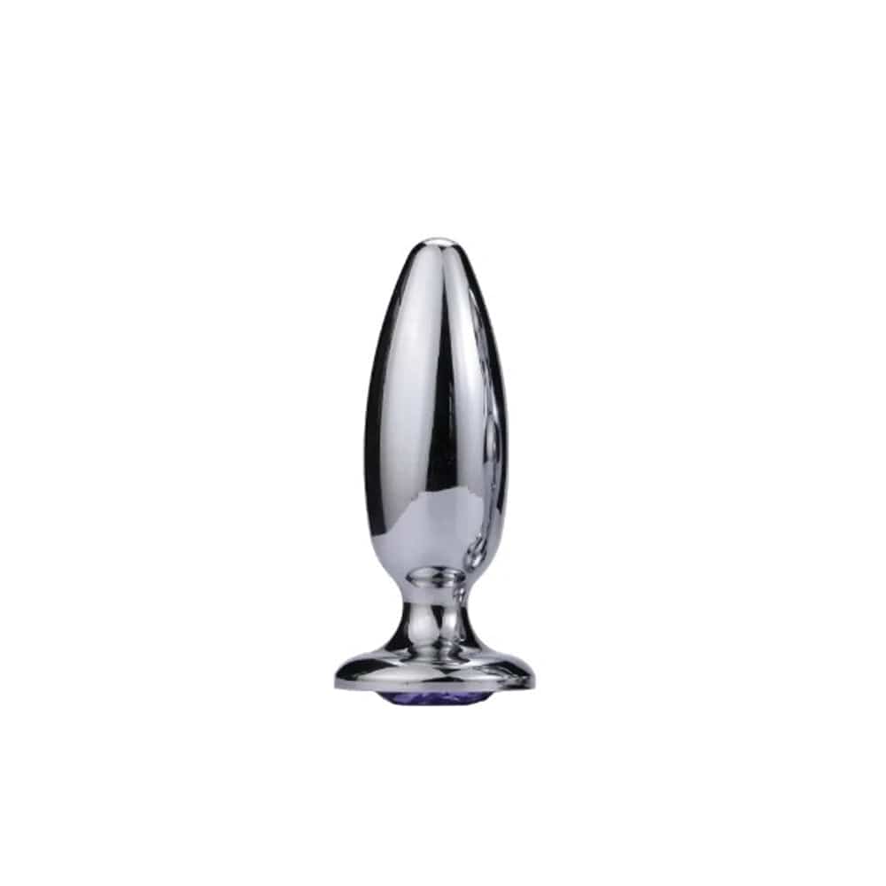Extreme Bullet Anal Plug with Onyx Gem