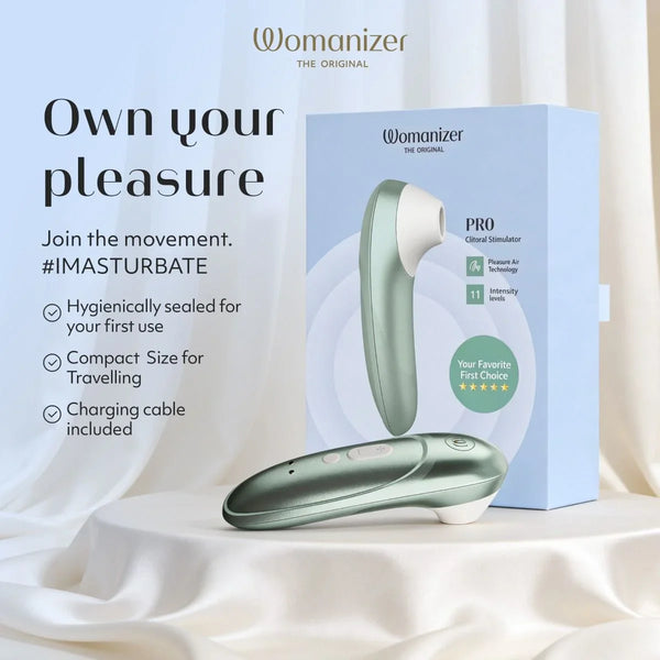 Womanizer Pro Sage Green Clitoral Stimulator